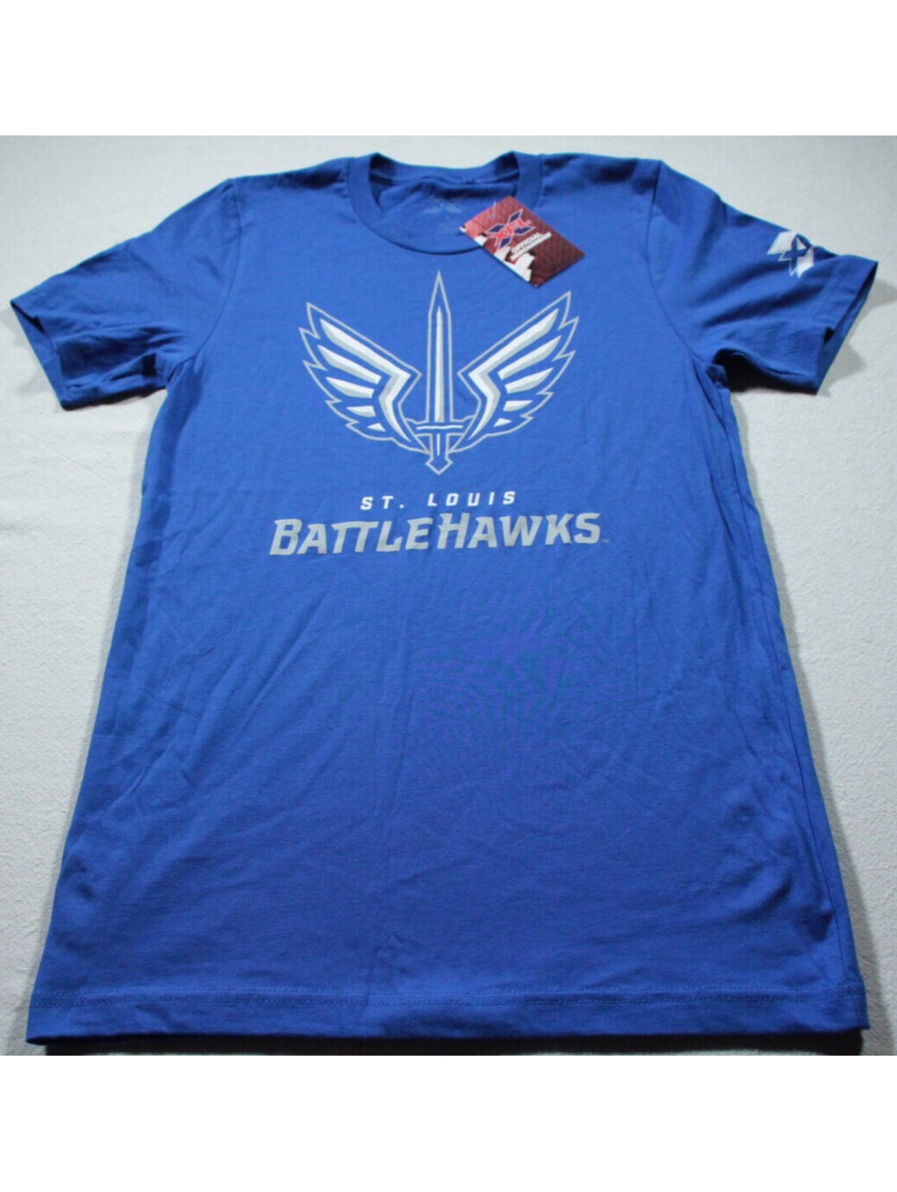 St. Louis Battlehawks T-Shirt S NWT XFL Football Blue